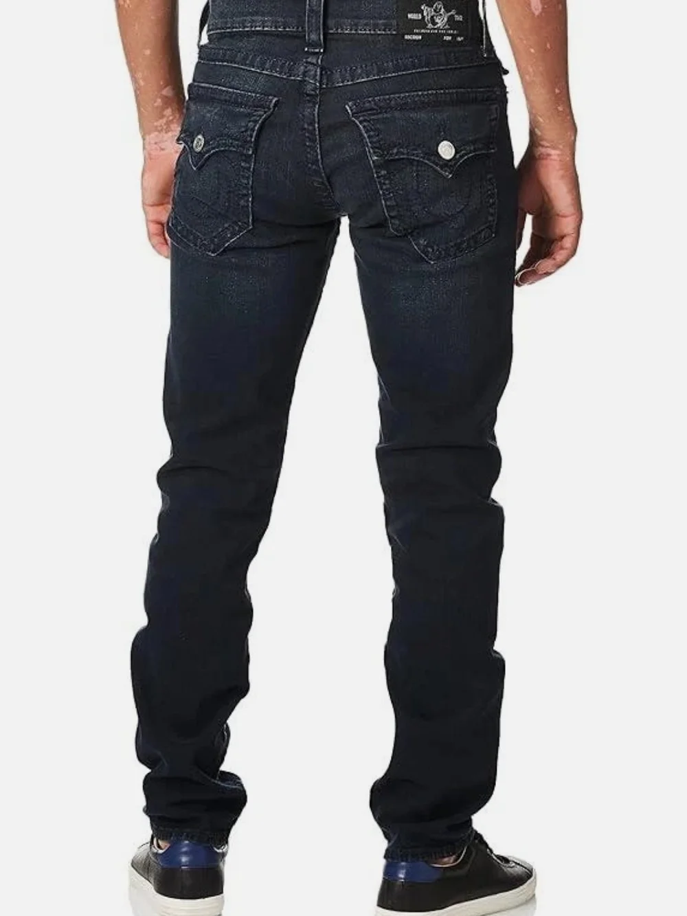 True Religion Men's Slim Straight Jeans -Dark Blue